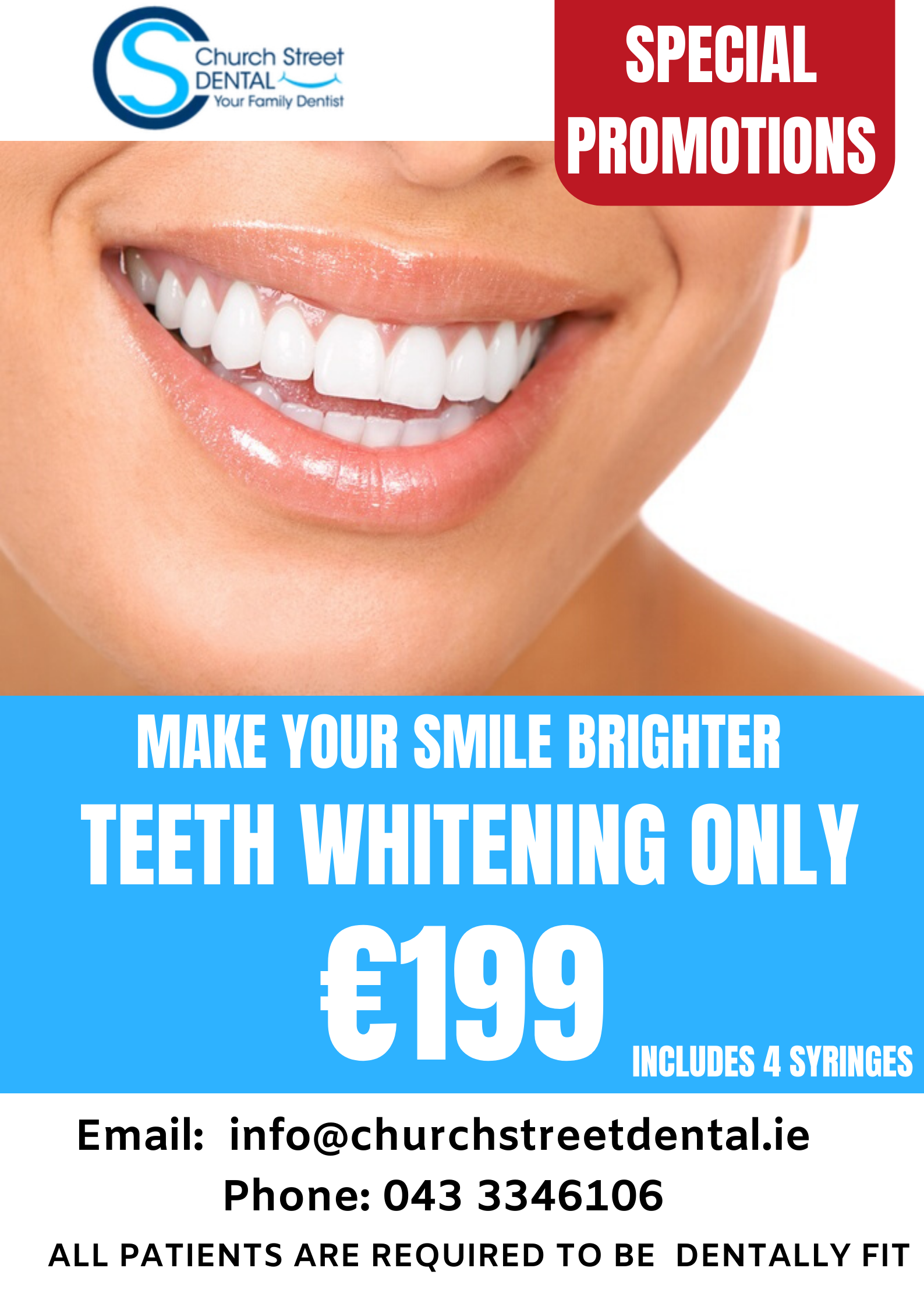 Teeth Whitening Brightening at Church Street Dental